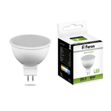 Лампа светодиодная Feron MR16 G5.3 9W 4000K Грибок матовая LB-560 25840