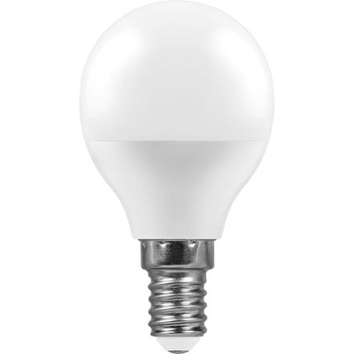 Лампа светодиодная Feron E14 11W 4000K Шар Матовая LB-750 25947