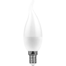 Лампа светодиодная Feron E14 11W 4000K Свеча на ветру Матовая LB-770 25940