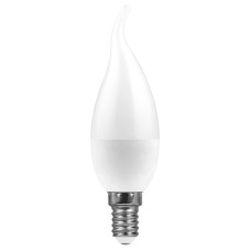 Лампа светодиодная Feron E14 9W 6400K свеча на ветру LB-570 38136