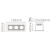 Встраиваемый светодиодный светильник Fiberli XL003-3T(W) 12130305