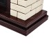 Каминокомплект Firelight: Очаг EFP/P-3020LS,портал Bricks 30 камень бежевый, шпон темный дуб