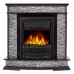Каминокомплект Firelight: Очаг EFP/P-1020LS,портал Scala Classic сланец скалистый серый,шпон венге