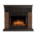 Портал Firelight Bricks Wood 25 камень темный, шпон венге