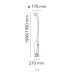 Торшер Flos Toio Led red