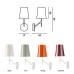 Настенный светильник Foscarini Birdie Grey