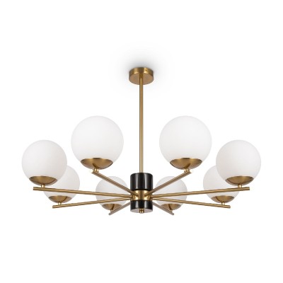 Люстра на штанге Freya Marble FR5230PL-08BS