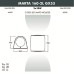 Уличный настенный светильник Fumagalli Marta 2A6.000.000.AXD2L