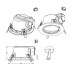 Встраиваемый светильник Future Plast Y39 GREY