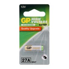 Батарейка алкалиновая GP Mercury Free, А27 (27A, MN27)-1BL, 12В, блистер, 1 шт.