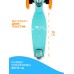 Самокат складной GRAFFITI Baby, колёса световые PU 120/70 мм, ABEC 7, цвет бирюзовый