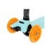 Самокат складной GRAFFITI Baby, колёса световые PU 120/70 мм, ABEC 7, цвет бирюзовый