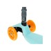 Самокат складной GRAFFITI Baby, колёса световые PU 120/70 мм, ABEC 7, цвет бирюзовый