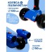 Самокат складной, колёса световые PU 130/50 мм, ABEC 7, цвет чёрный