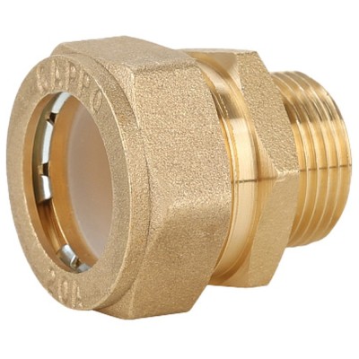 Муфта Gappo обжимная прямая с наружной резьбой 15 х 3/4