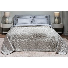 -Покрывало HOUSTON серое со стежкой Garda Decor 121GD-HOUST110-POKR SER