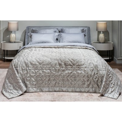 -Покрывало HOUSTON серое со стежкой Garda Decor 121GD-HOUST110-POKR SER