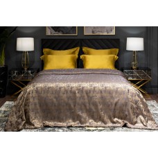 -Покрывало HOUSTON золотое Garda Decor 121GD-HOUST100-POKR ZOLSER