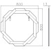 Зеркало Garda Decor 50SX-23008