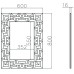 Зеркало Меандры Garda Decor 50SX-6616