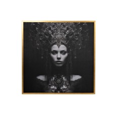 89VOR-Queen Холст "Царица/1"  см, багет пластик(зол) Garda Decor 89VOR-QUEEN/1