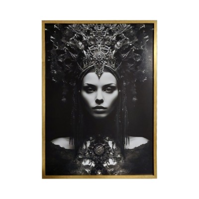 89VOR-Queen Холст "Царица"  см, багет пластик(зол) Garda Decor 89VOR-QUEEN
