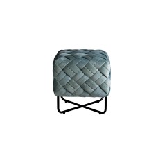 Банкетка плетеная велюр мятный см Garda Decor N-OT-100 MNT BL