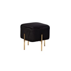 Банкетка велюр черный/золото см Garda Decor 76AR-732BAN-CHERN