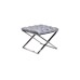 Банкетка велюр серый/хром см Garda Decor GY-BEN8008-GR