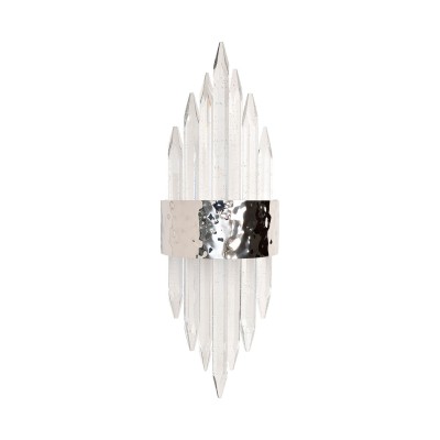 Бра хром, стекло прозрач. h50см Garda Decor 62GDW-920-500CH