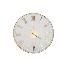 Часы настенные белый мрамор/золото d40см Garda Decor 79MAL-5904-40