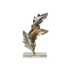 Декор "Листья"  металлический золото/хром см Garda Decor 71PN-1836