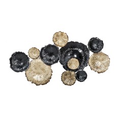 Декор настенный Цветы золотисто-черные см Garda Decor 37SM-0277-R