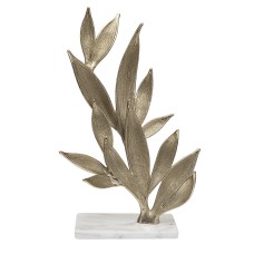 Декор настольный "Flora" зол.мет./мрам.бел .5*51см Garda Decor 69-20073