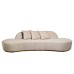 Диван Lea трехместный, велюр кремовый см Garda Decor 87YY-DIV2262