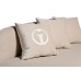 Диван Lea трехместный, велюр кремовый см Garda Decor 87YY-DIV2262