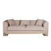 Диван Lucerne трехместный велюр бежевый см Garda Decor 102AN-20493