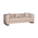 Диван Lucerne трехместный велюр бежевый см Garda Decor 102AN-20493