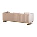 Диван Lucerne трехместный велюр бежевый см Garda Decor 102AN-20493
