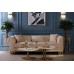 Диван Lucerne трехместный велюр бежевый см Garda Decor 102AN-20493