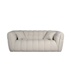 Диван Prato двухместный букле белый см Garda Decor ZW-26802