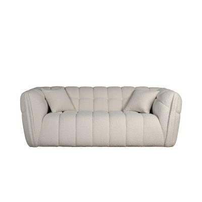Диван Prato двухместный букле белый см Garda Decor ZW-26802