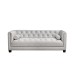 Диван Sanremo трехмест. велюр св.серый Colt030 см Garda Decor SANREMO-2K-Colt030