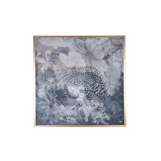 Холст "Африка леопард"  см, багет золото, зол.поталь Garda Decor 89VOR-AFRICA LEOPARD