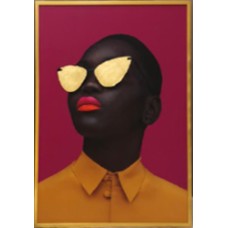 Холст "Африканка-2"  см, багет зол. Garda Decor 89VOR-AFRICAN GIRL2