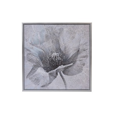 Холст "Голубой мак"  см,багет кэнвес, серебро Garda Decor 89VOR-AQUARELLE39