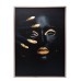 Холст "Темная девушка"см,багет латунь, поталь Garda Decor 89VOR-DARKGIRL-1