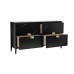 Комод черный  см Garda Decor 151SV-00001