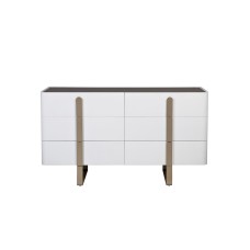 Комод светлый с металл. каркасом см Garda Decor 77IP-20861