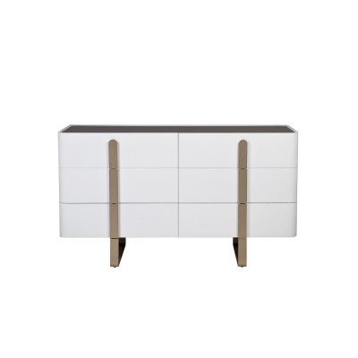 Комод светлый с металл. каркасом см Garda Decor 77IP-20861